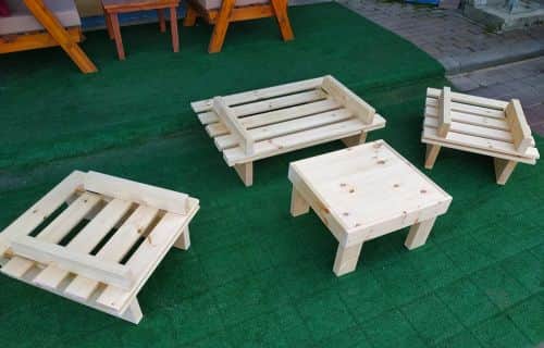 פינת זולה עץ בלבד 2+1+1